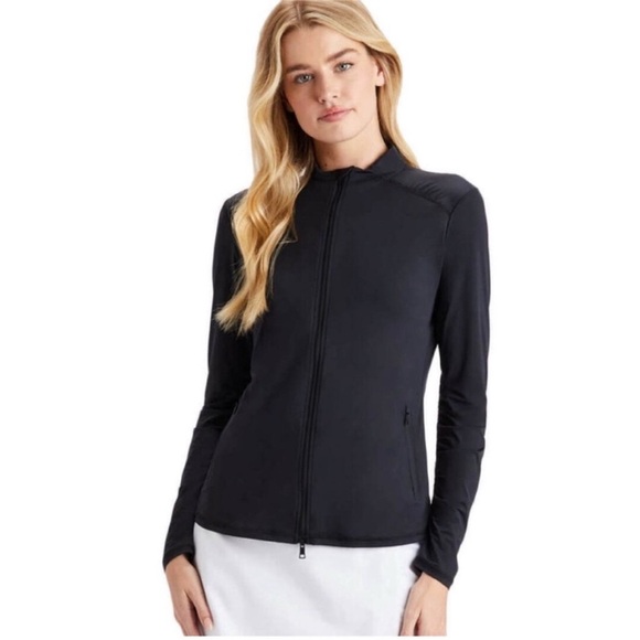 G/FORE Jackets & Blazers - G/Fore Featherweight Black Golf Athleisure Full Zip Jacket size Large